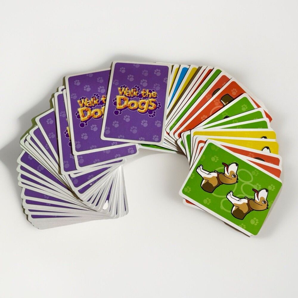 Walk the Dogs Playing Cards ONLY Replacement Complete Set Of 53 Simply Fun Games